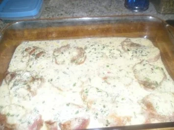 Schweinefilet in Kräuterrahm überbacken - Rezept - Bild Nr. 5