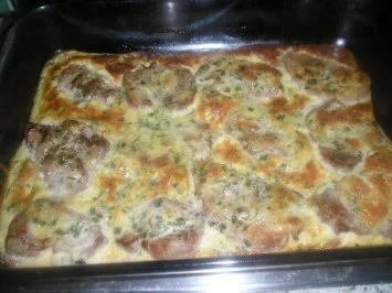 Schweinefilet in Kräuterrahm überbacken - Rezept - Bild Nr. 6