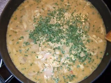 Hähnchengeschnetzeltes mit pilzen Dieter´s Art - Rezept - Bild Nr. 3