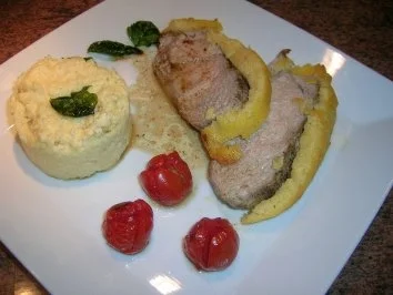 Rezept: Kalbsrücken mit Polenta-Käse-Kruste Bild Nr. 3 Kalbsrücken mit Polenta-Käse-Kruste - Rezept - Bild Nr. 3