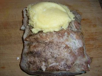Rezept: Kalbsrücken mit Polenta-Käse-Kruste Bild Nr. 7 Kalbsrücken mit Polenta-Käse-Kruste - Rezept - Bild Nr. 7