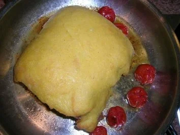 Rezept: Kalbsrücken mit Polenta-Käse-Kruste Bild Nr. 10 Kalbsrücken mit Polenta-Käse-Kruste - Rezept - Bild Nr. 10