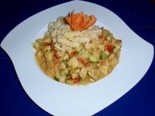 Fruchtige Hähnchen-Pfanne mit Spiralnudeln - Rezept - Bild Nr. 13