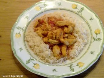 Putencurry mit Mandeln - Rezept