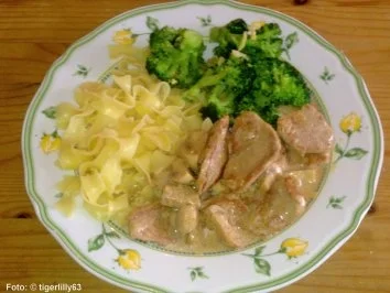 Rezept: Filetspitzen in Pilzrahm Filetspitzen in Pilzrahm - Rezept