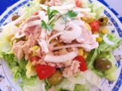 Eisbergsalat mit viel Thunfisch - Rezept