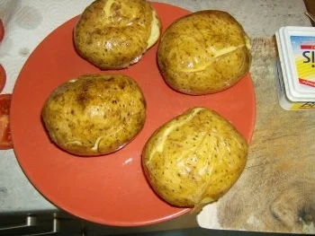 Beilage oder Snack Backkartoffel - Rezept