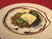 Lauwarmer Linsensalat mit Blauschimmelkäse - Rezept