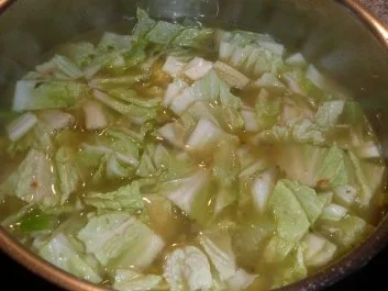 Rezept: Süppchen: Chinakohlsuppe Bild Nr. 3 Süppchen: Chinakohlsuppe - Rezept - Bild Nr. 3