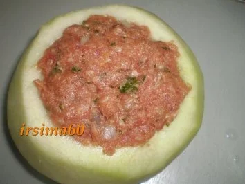 Rezept: Gefüllte Kohlrabi in Käsesoße Bild Nr. 9 Gefüllte Kohlrabi in Käsesoße - Rezept - Bild Nr. 9