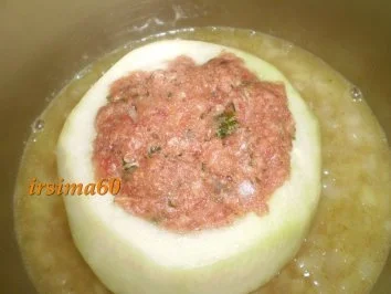 Rezept: Gefüllte Kohlrabi in Käsesoße Bild Nr. 11 Gefüllte Kohlrabi in Käsesoße - Rezept - Bild Nr. 11