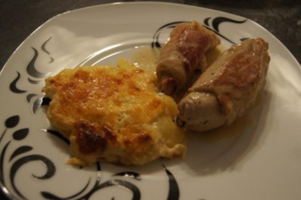 Bilder für Putenrouladen mit Kartoffelgratin - Rezept