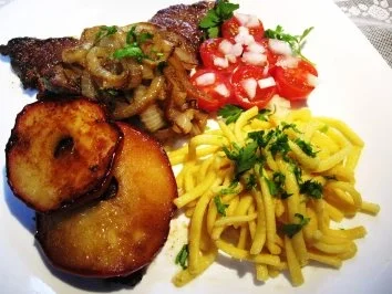 Rezept: Kalbsleber "Berliner Art" Bild Nr. 7 Kalbsleber "Berliner Art" - Rezept - Bild Nr. 7