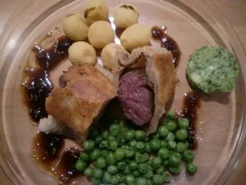 Lammfilet im Kräuter-Brotmantel a la Angie - Rezept