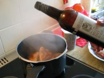 Fleisch: Rippchen geschmort  à la Renate,  mit Pilzen in Sherry-Soße - Rezept - Bild Nr. 3