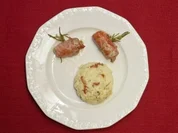 Schweinefilet im Prosciutto-Mantel und Pfifferling-Risotto (Chris Roberts) - Rezept