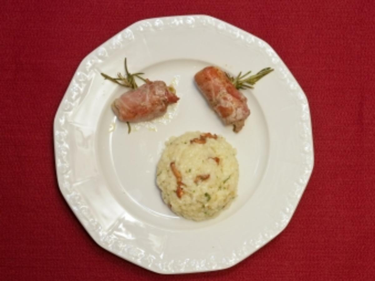 Schweinefilet im Prosciutto-Mantel und Pfifferling-Risotto (Chris ...