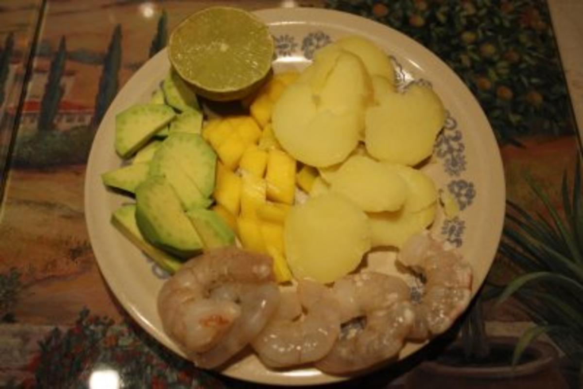 Kartoffel-Garnelen-Gratin mit Avocado und Mango - Rezept - Bild Nr. 3