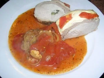 Rezept: Schweinerücken gefüllt mit Raclette-Käse und Tomaten Bild Nr. 2 Schweinerücken gefüllt mit Raclette-Käse und Tomaten - Rezept - Bild Nr. 2