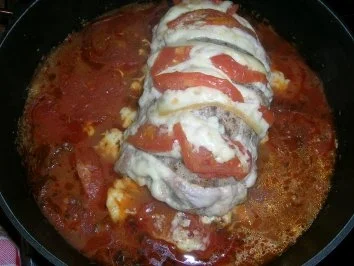 Rezept: Schweinerücken gefüllt mit Raclette-Käse und Tomaten Bild Nr. 8 Schweinerücken gefüllt mit Raclette-Käse und Tomaten - Rezept - Bild Nr. 8