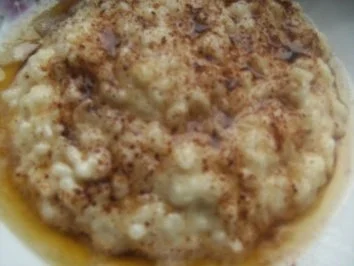 Rezept: Milchreis mit brauner Butter und Zucker und Zimt Milchreis mit brauner Butter und Zucker und Zimt - Rezept