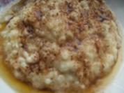 Milchreis mit brauner Butter und Zucker und Zimt - Rezept