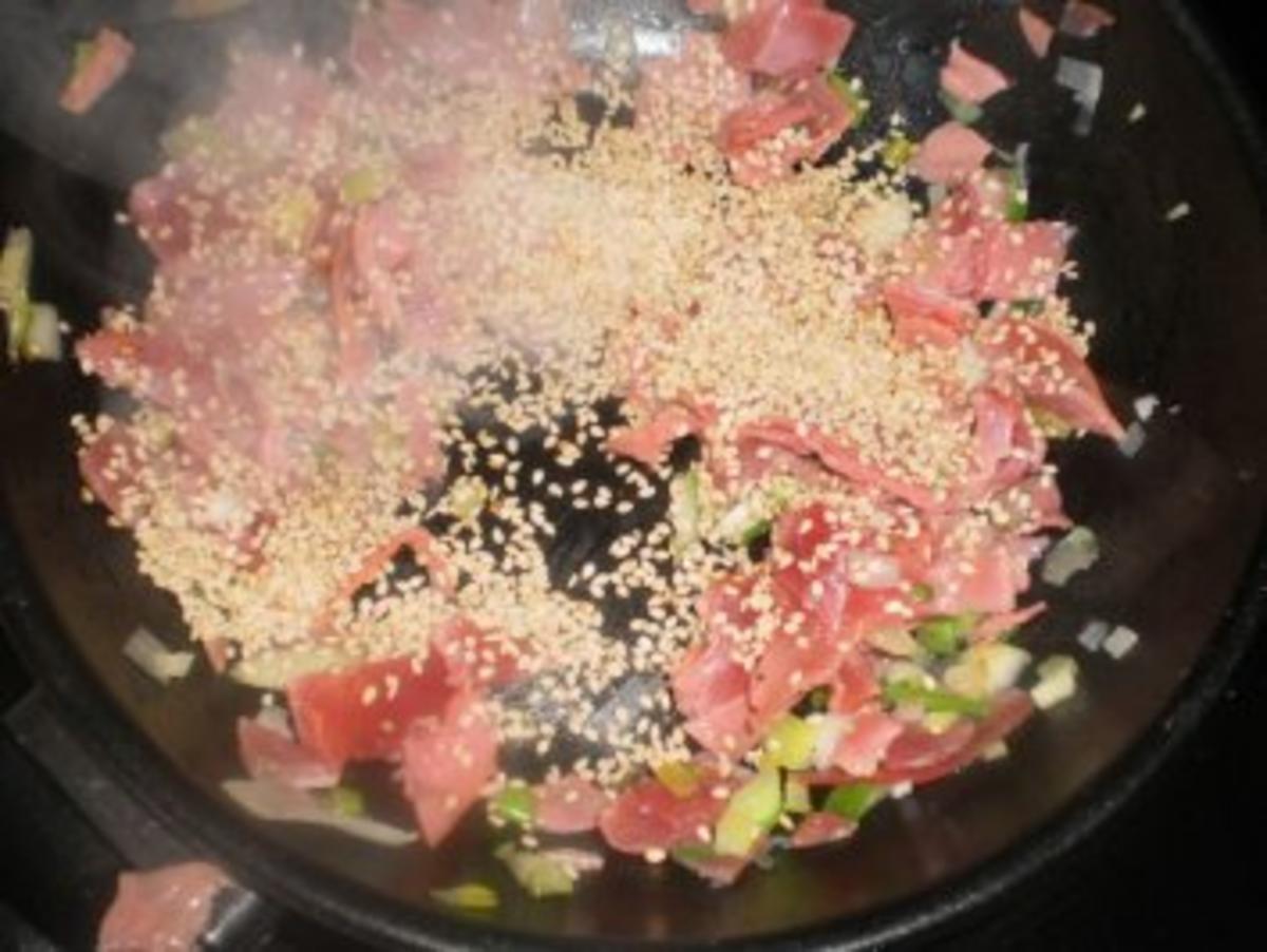 Putenschnitzel mit Reisfüllung ~ Schmor-Kohlrabi mit Schinken-Gemüse-Schnee - Rezept - Bild Nr. 10