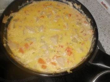 Putenschnitzel mit Reisfüllung ~ Schmor-Kohlrabi mit Schinken-Gemüse-Schnee - Rezept - Bild Nr. 13