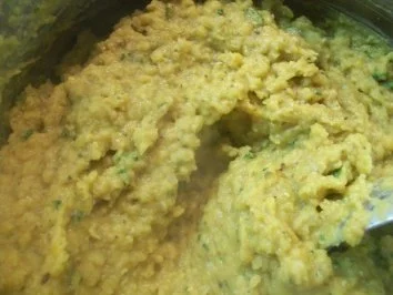 Rezept: Red Snapper auf Dhal mit Kokoswölkchen und Süßkartoffel-Wedges Bild Nr. 3 Red Snapper auf Dhal mit Kokoswölkchen und Süßkartoffel-Wedges - Rezept - Bild Nr. 3