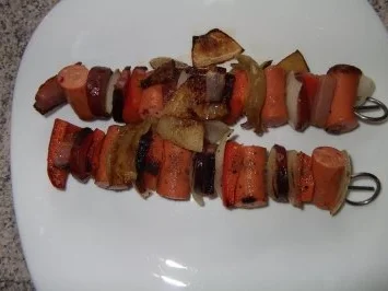 Rezept: Würstleschaschlik Dieter´s Art Bild Nr. 3 Würstleschaschlik Dieter´s Art - Rezept - Bild Nr. 3