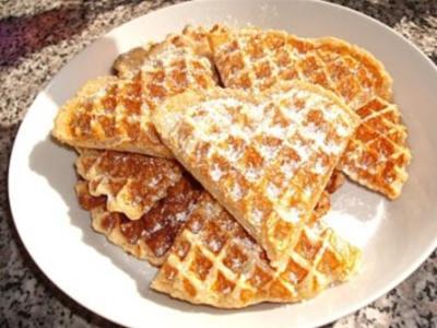 Knusprige Haferflocken-Waffeln - Rezept