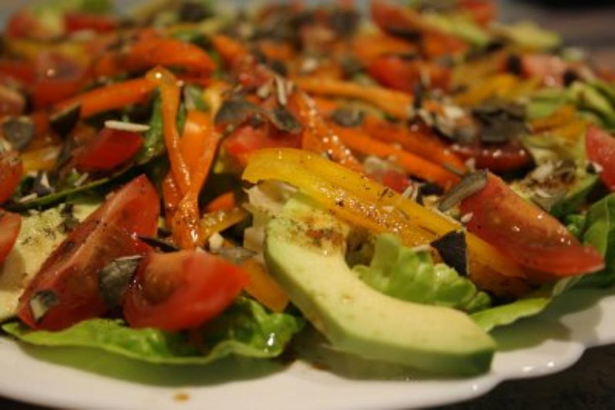 Salatteller "Gemüsewiese" - Rezept