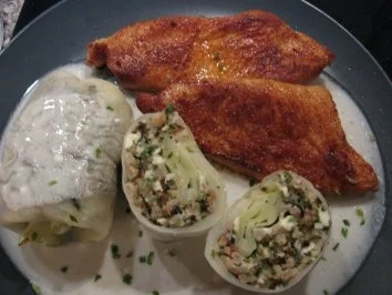 Vegetarische Kohlrouladen mit Putensteak - Rezept - Bild Nr. 4