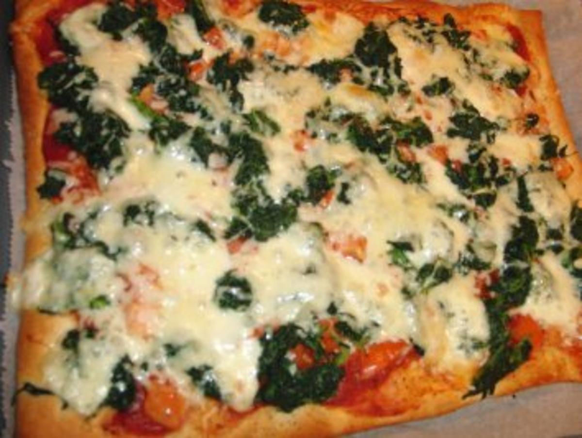 Pizza : Die verlorene und grüne Welt, Spinat ist sooo....Gesund - Rezept