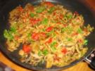 Gebratener Reis mit Champignons und Putenhack - Rezept