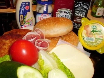 Rezept: Fleisch: Chickenburger Old Kentucky Bild Nr. 2 Fleisch: Chickenburger Old Kentucky - Rezept - Bild Nr. 2