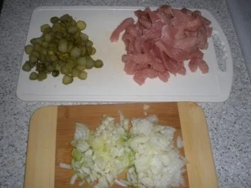 Kartoffelpfannkuchen mit Geschnetzeltem - Rezept - Bild Nr. 3