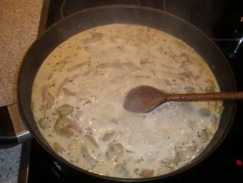 Kartoffelpfannkuchen mit Geschnetzeltem - Rezept - Bild Nr. 5