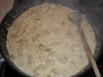 Kartoffelpfannkuchen mit Geschnetzeltem - Rezept - Bild Nr. 6