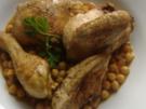 Kichererbsen mit Hähnchen und Tomaten - Rezept