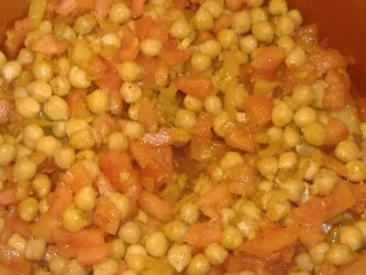 Kichererbsen mit Hähnchen und Tomaten - Rezept - Bild Nr. 5