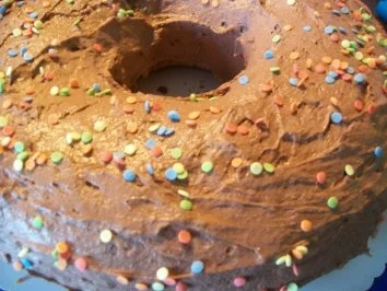 Nusskuchen mit Pudding Füllung - Rezept