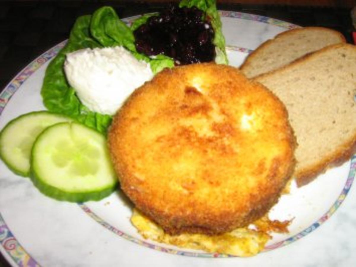 Champignon Camembert paniert und gebacken, - Rezept - kochbar.de