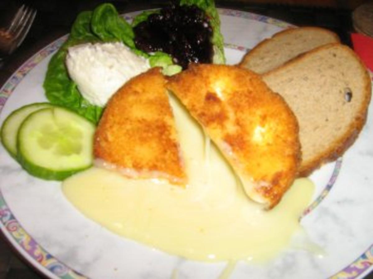 Champignon Camembert paniert und gebacken, - Rezept - kochbar.de