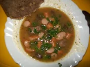 Kartoffelsuppe mit Würstchen - Rezept