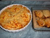 Blätterteig : Tarte mit Lachsfischstäbchen ,Feta und Tomaten - Rezept