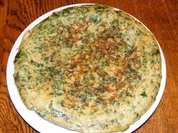 Mangoldfrittata mit Nordseekrabben - Rezept