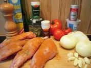 Rezept: Kaninchenschenkel auf mediterrane Art mit Spitzkohl Kaninchenschenkel auf mediterrane Art mit Spitzkohl - Rezept