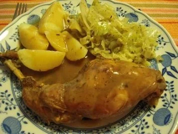 Kaninchenschenkel auf mediterrane Art mit Spitzkohl - Rezept - Bild Nr. 6