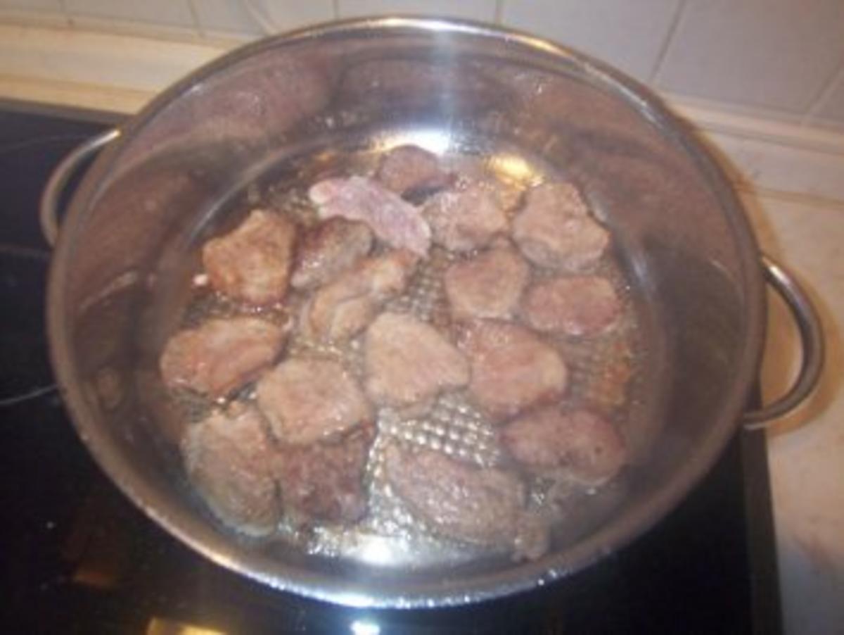 Schweinefilet in Weißwein-Sahnesoße mit Spätzle und Buttererbsen - Rezept - Bild Nr. 4